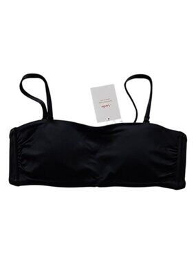Andie The Bora Bora Bikini Top Medium Women's New Classic Black Beach Swim